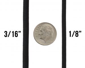 TOUGH-GRID Shock Cord comes in two sizes; 1/8" and 3/16" diameters
